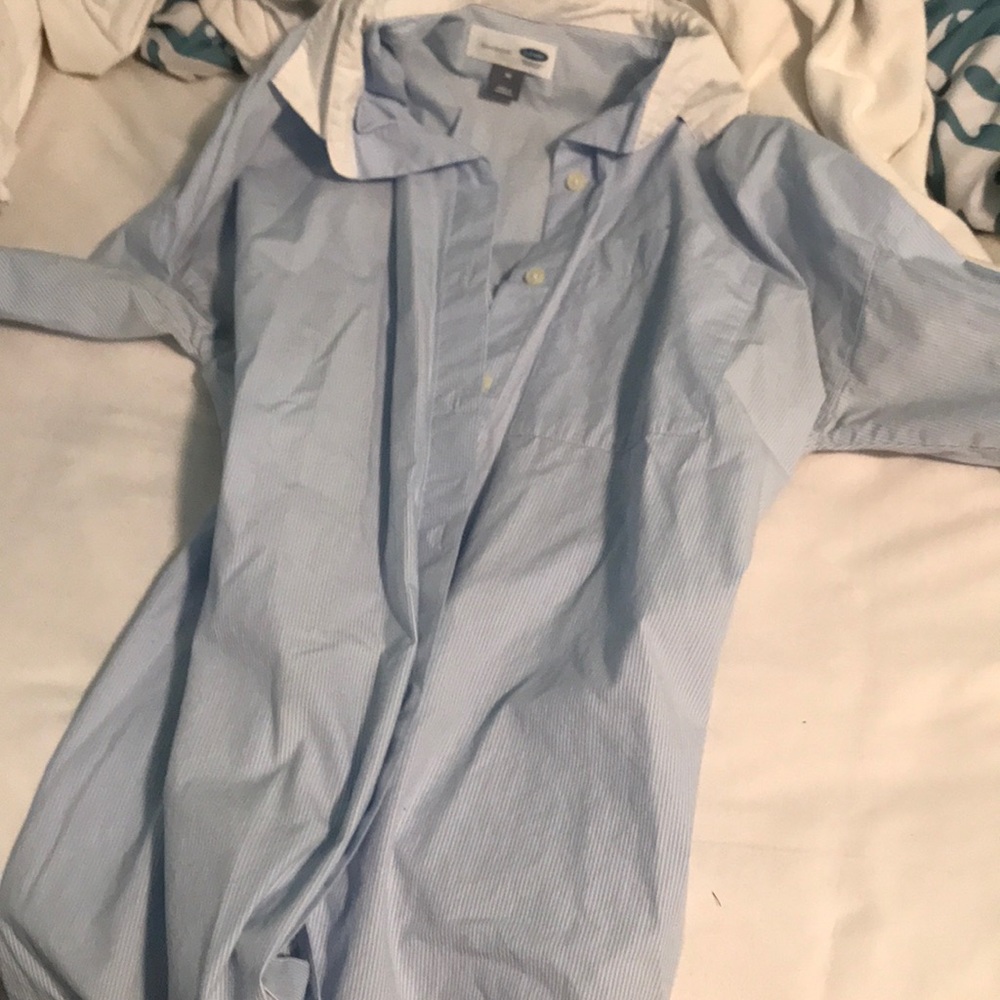 Boyfriend button up collared shirt